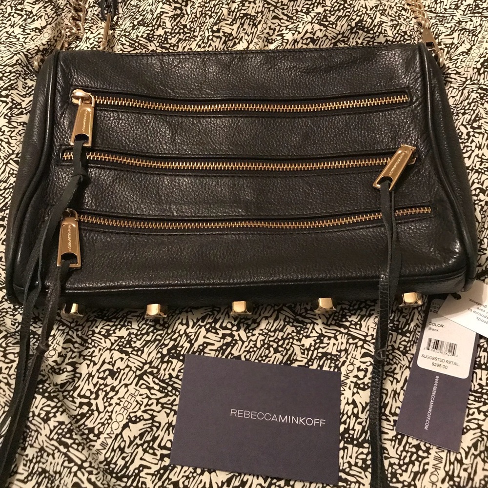 Rebecca minkoff 5 zip crossbody bag.